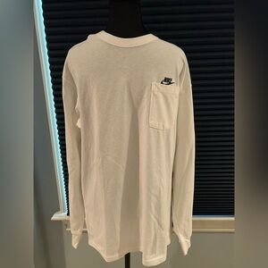 NWT Nike Men's Classic White Long Sleeve Tee